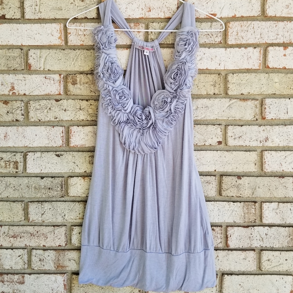 New tunic tank rose accent🌹
